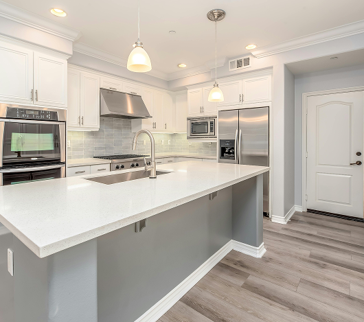 kitchen wood floor installation