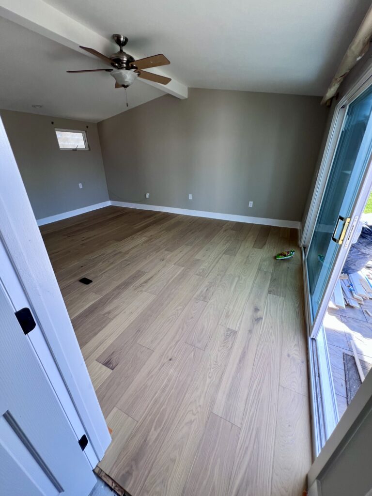 home rebuild flooring